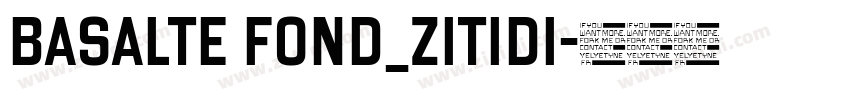 Basalte Fond_zitidi字体转换